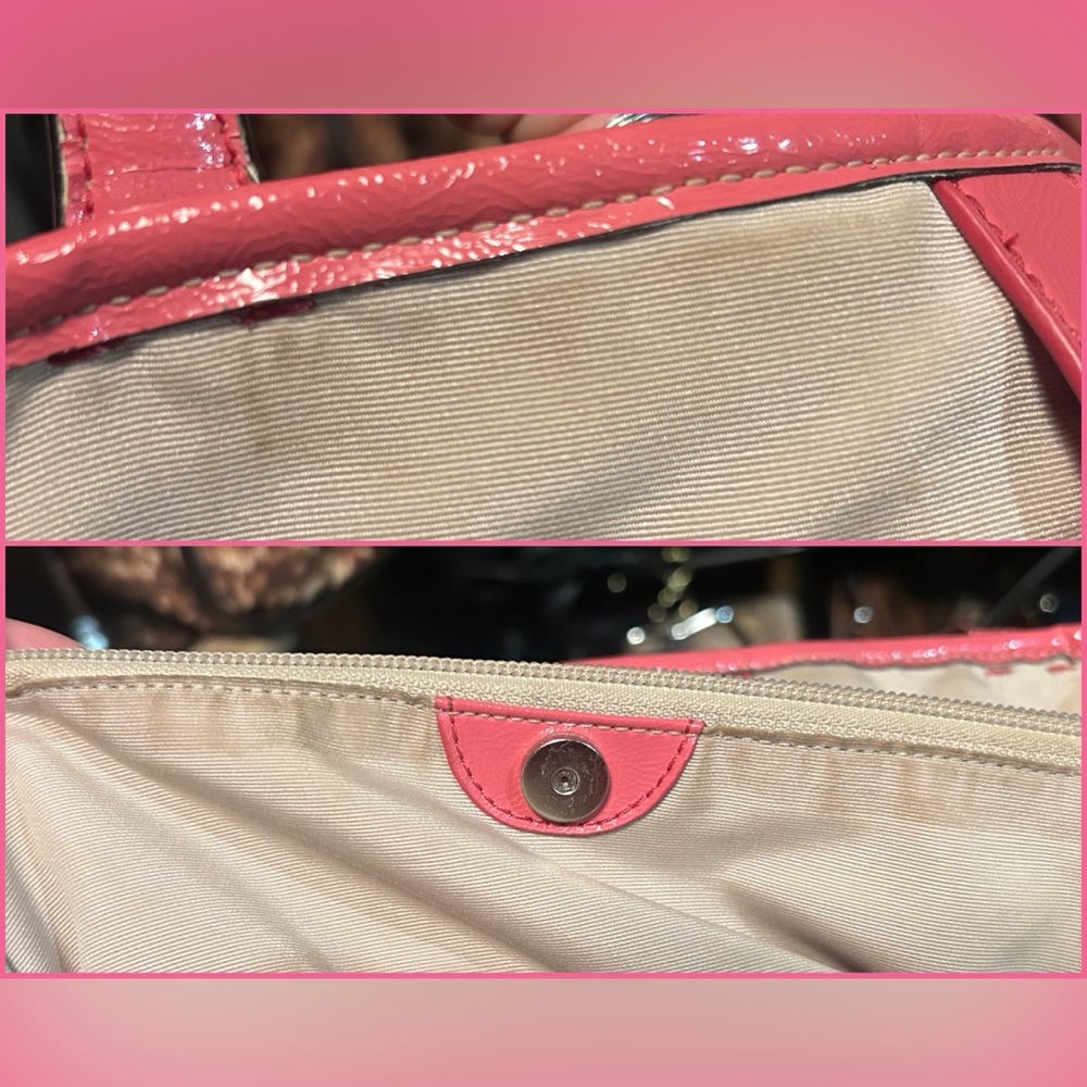 2013 Coach Pink Signature Stripe Carryall Tote Satchel Bag w/ Duel Hangtags - Picture 15 of 15
